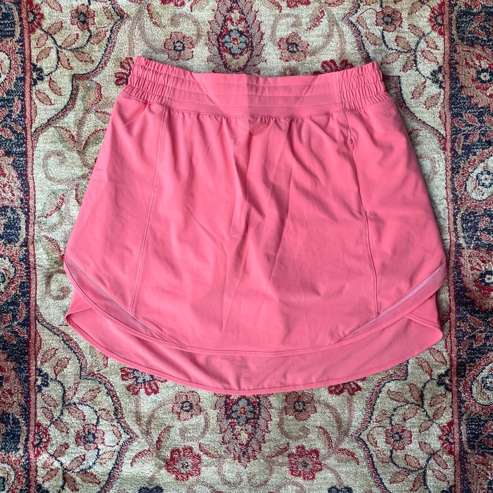 Lululemon Hotty Hot high rise pink skirt shorts